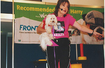 Jean and Tara on stage